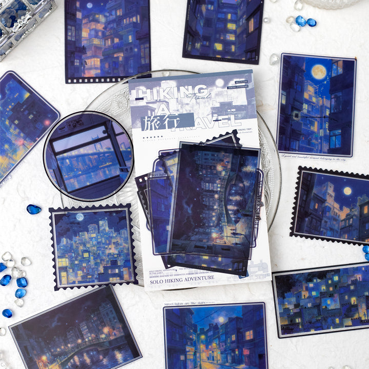 Hiking Trip Series PET Stickers Perfect for Diary Themes