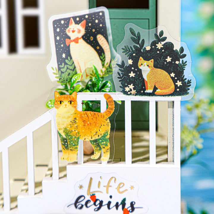 Holiday Facts Series Gold Foil Stickers Vacation Life Stickers Artistic Design