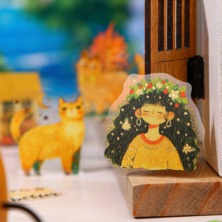 Holiday Facts Series Gold Foil Stickers Vacation Life Stickers Hand-drawn Art