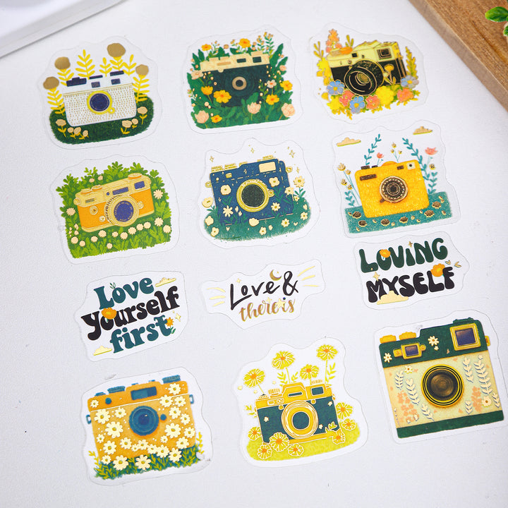 Holiday Facts Series Gold Foil Stickers Vacation Life Stickers Summer Vibes