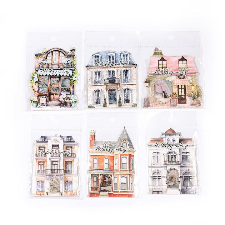 Holiday Outing Scenery Journal Stickers for Creative Decor