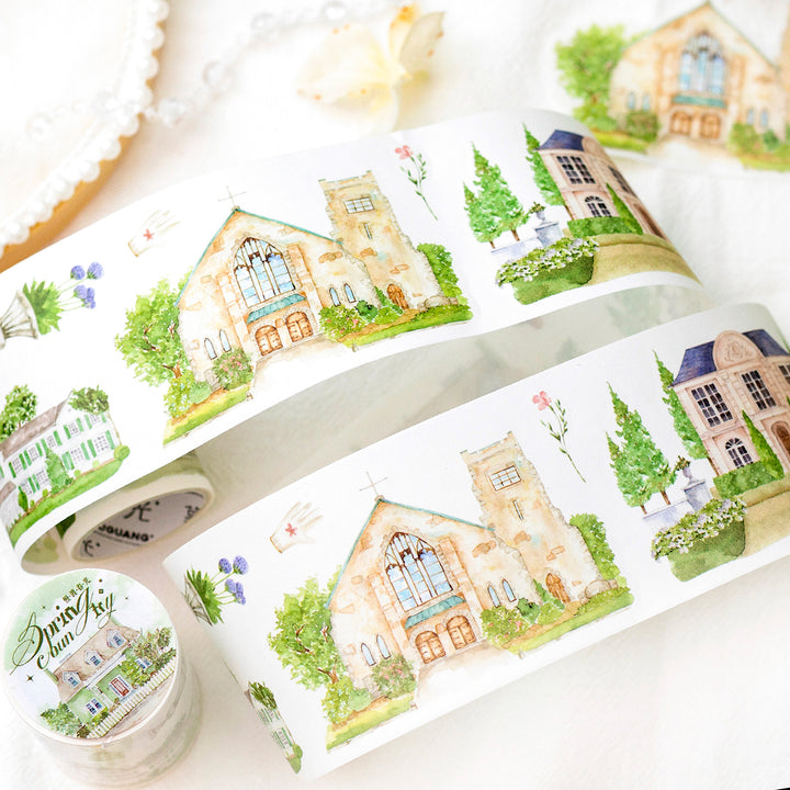 House Washi Tape Slow Spring Houses Collage Material