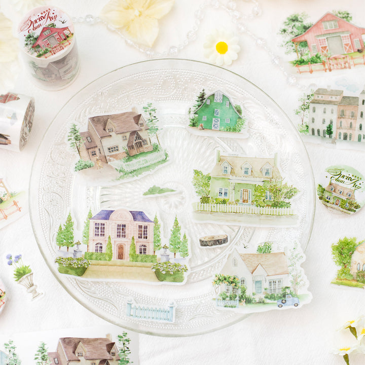 House Washi Tape Slow Spring Scenic Journal Supplies