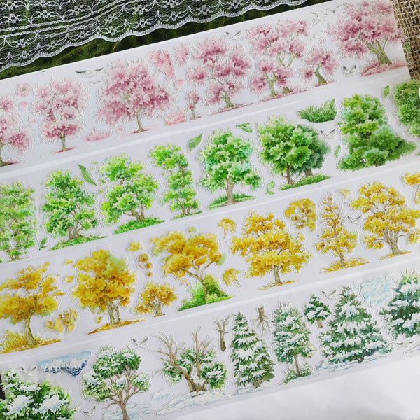 Four Seasons Trees Scenic Die-cut Tape