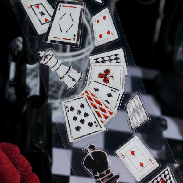 Magic Playing Cards Die - cut PET Tape - Desk Cosmos