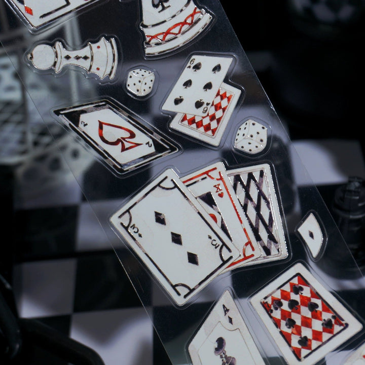 Magic Playing Cards Die - cut PET Tape - Desk Cosmos