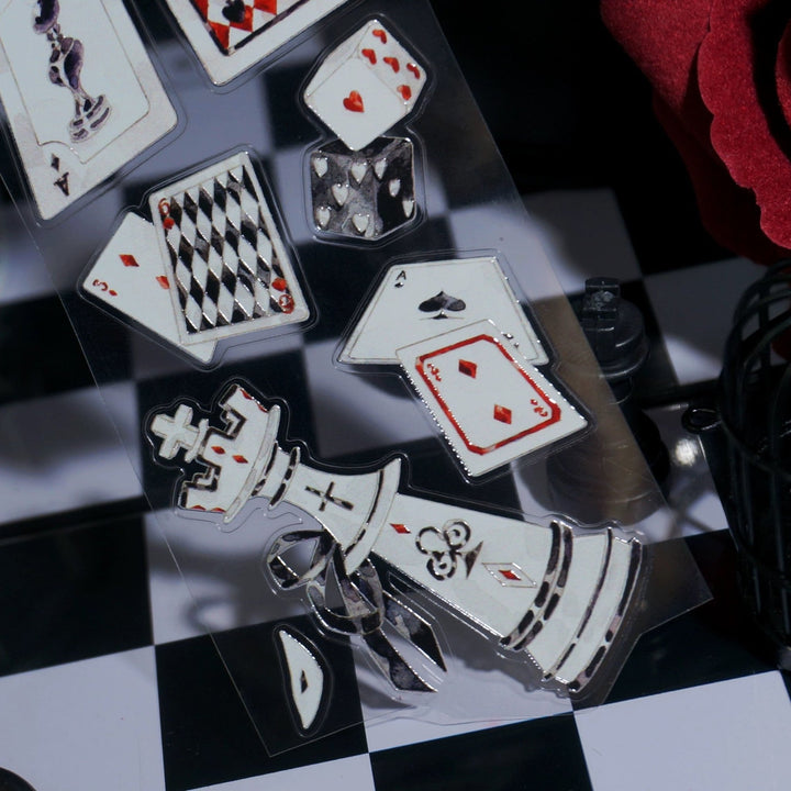 Magic Playing Cards Die - cut PET Tape - Desk Cosmos