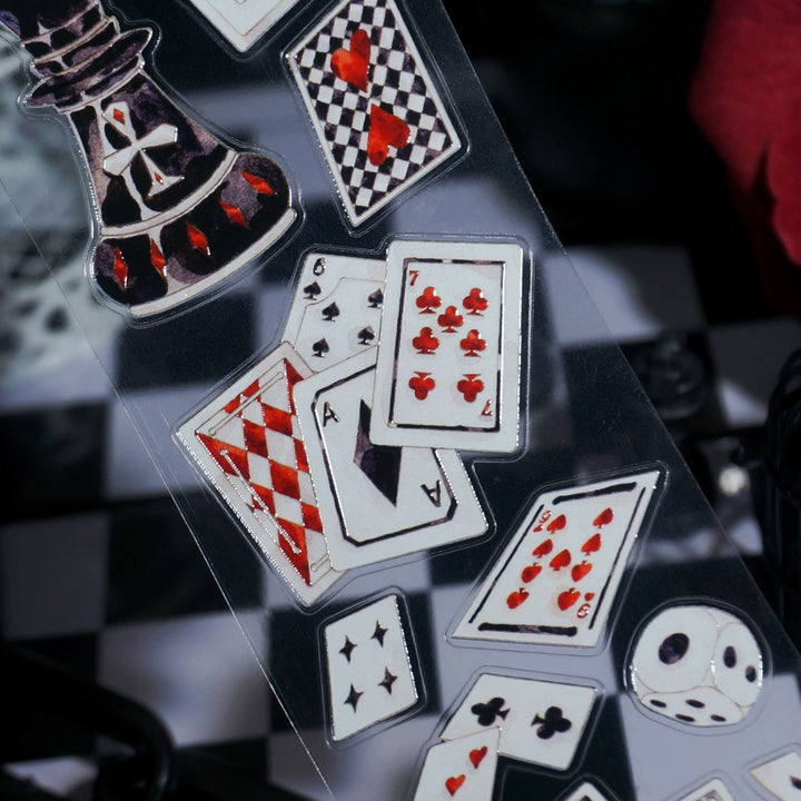 Magic Playing Cards Die - cut PET Tape - Desk Cosmos