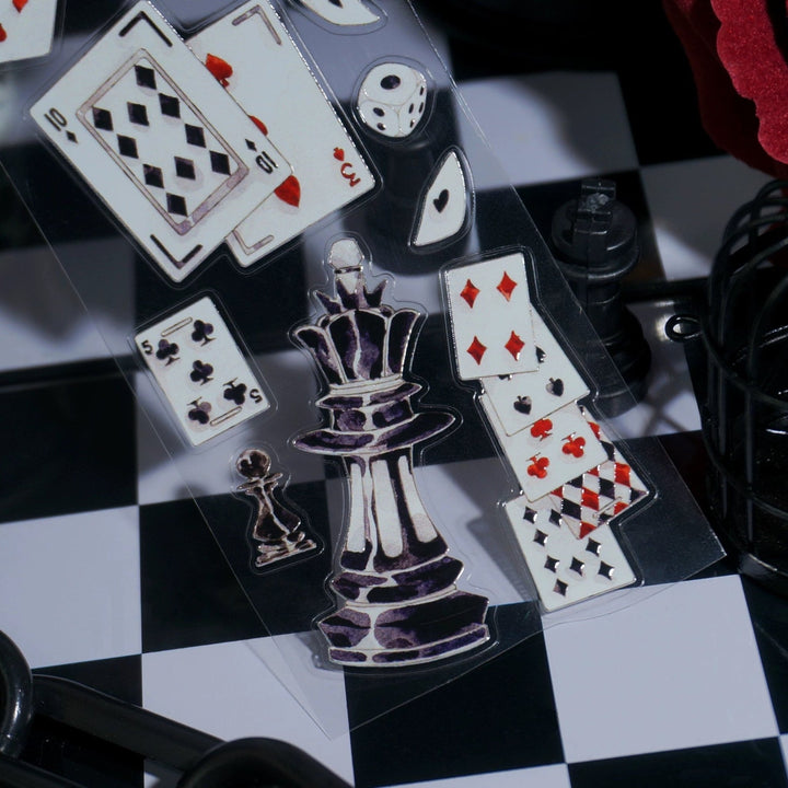 Magic Playing Cards Die - cut PET Tape - Desk Cosmos