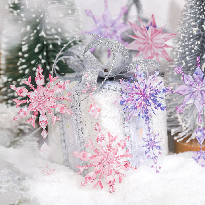 Ice Realm Whisper Series Snowflake Stickers for Winter Magic Projects