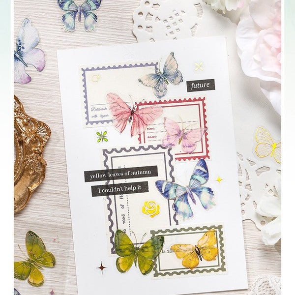 Inspiration Roaming PET Stickers Butterflies & Insects Creative Decorative