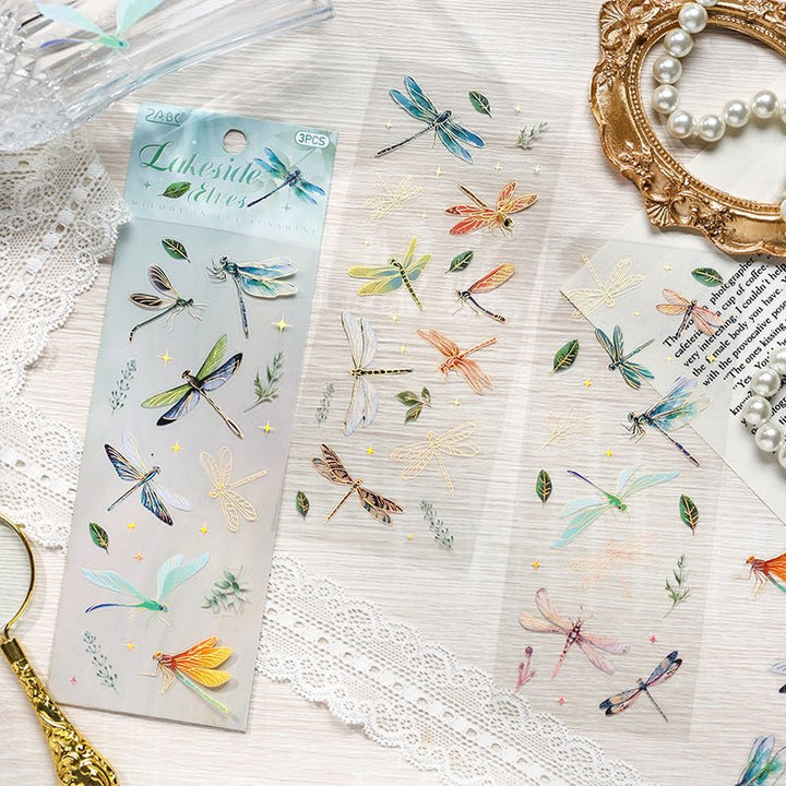 Inspiration Roaming PET Stickers with Hot Stamping for Art Craft Projects