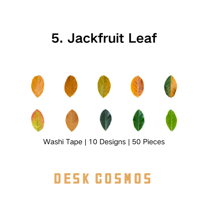 The sticker designs based on the Jackfruit Leaf come in 10 different styles.