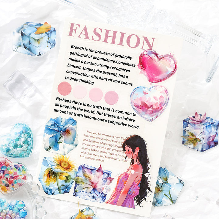Jinxiu Glass PET Stickers Bottle and Bubble Fantasy Style