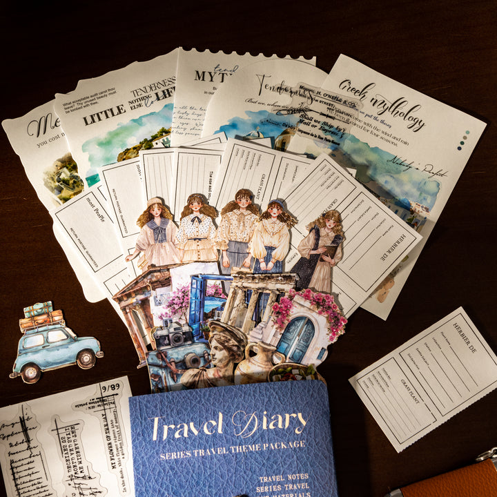 Journey Diary Vintage Set for Junk Journal Projects