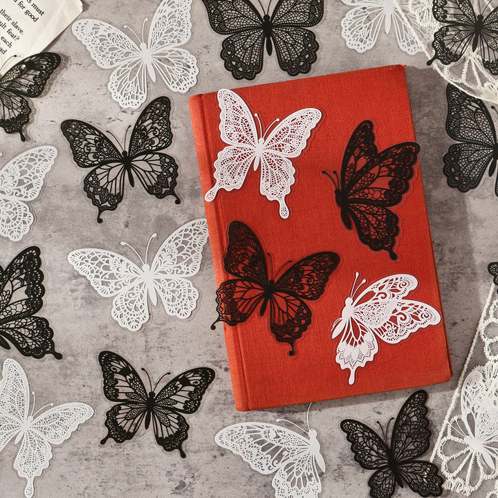 Lace Dream Series PET Stickers Journal Decoration For Collage