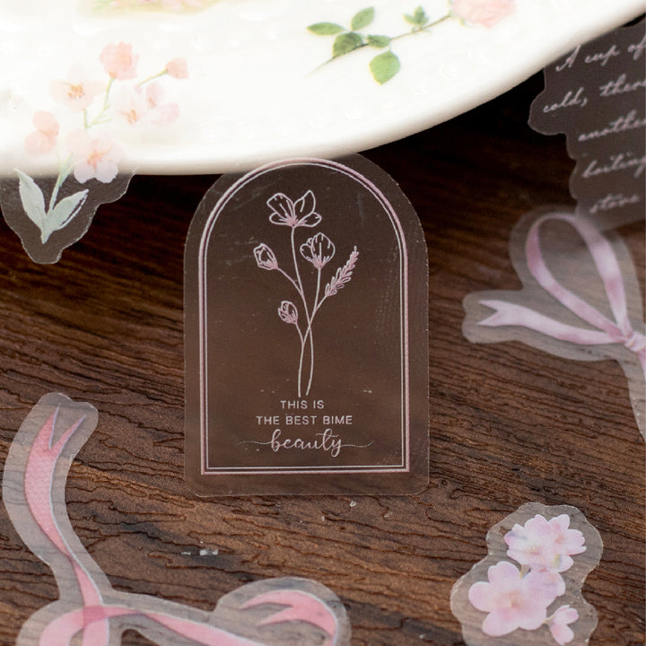 Lace Flower Language Botanical Lace Design for Journal Scrapbooking