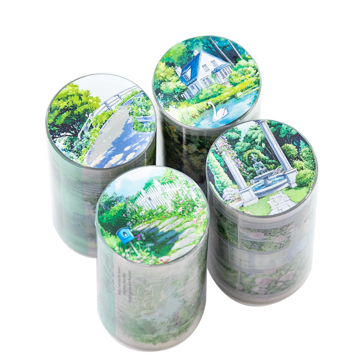 Landscape Design PET Tapes For Art Journal