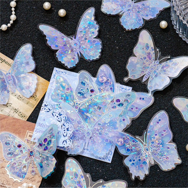 Laser Butterfly Stickers - Gem Butterfly Series