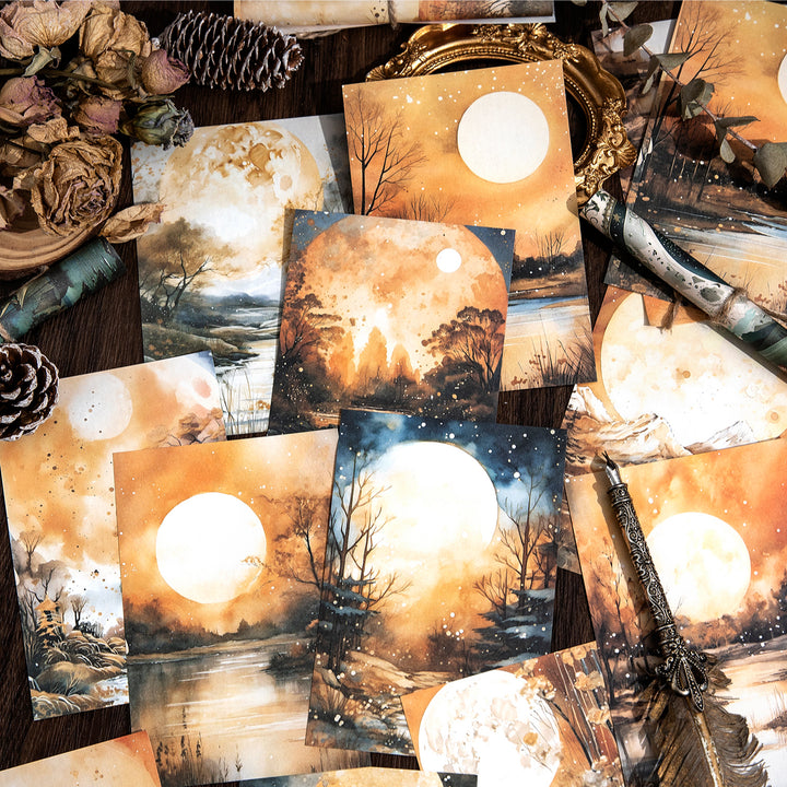Gothic Moonlight Themed Paper for Scrapbooking and Journaling from Let the Moon Fall Series