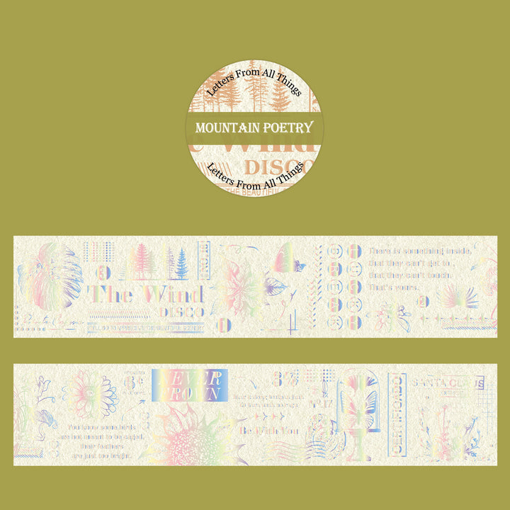 Letters From All Things Mountain Poetry Artistic Washi Tape Romantic Collage