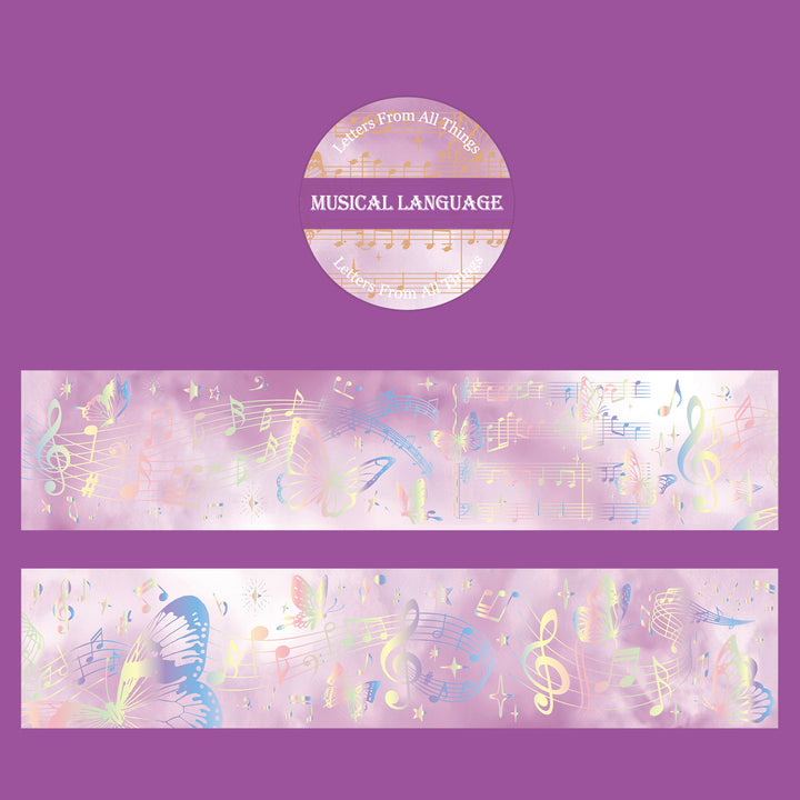 Letters From All Things Musical Language Artistic Washi Tape Romance