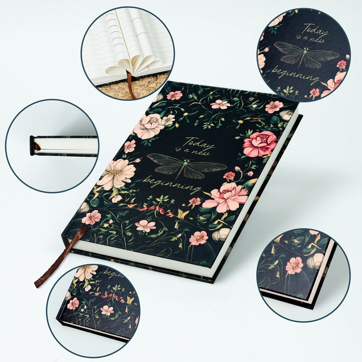 Lies of Flower Series Floral Journal for Daily Writing and Planning