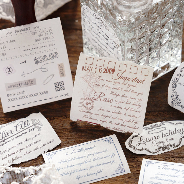 Light Vintage Scrapbooking Decor