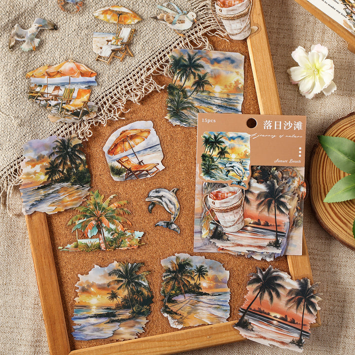 Light and Letterhead PET Stickers Mysterious Forest for Crafting