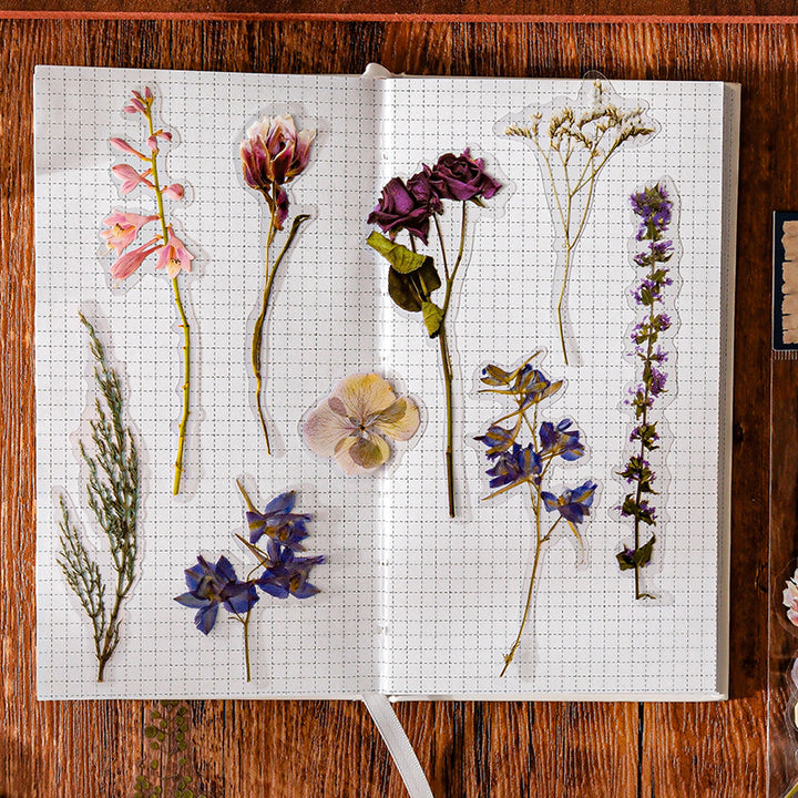 Linmist Echo PET Decorative Stickers Botanical Aesthetic