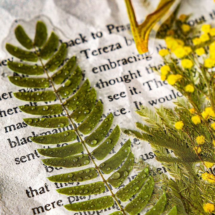 Linmist Echo Vintage PET Plant Stickers Scrapbooking