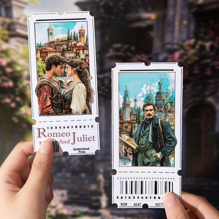 Literary Story Film PET Stickers Character Design Suitable for DIY Decor