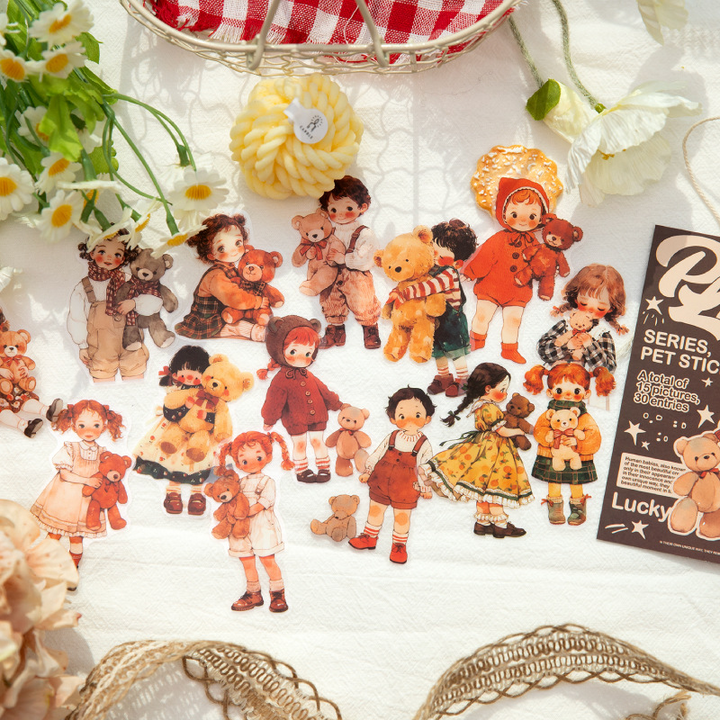 Little Paradise Cute Character Stickers Scrapbook Crafting