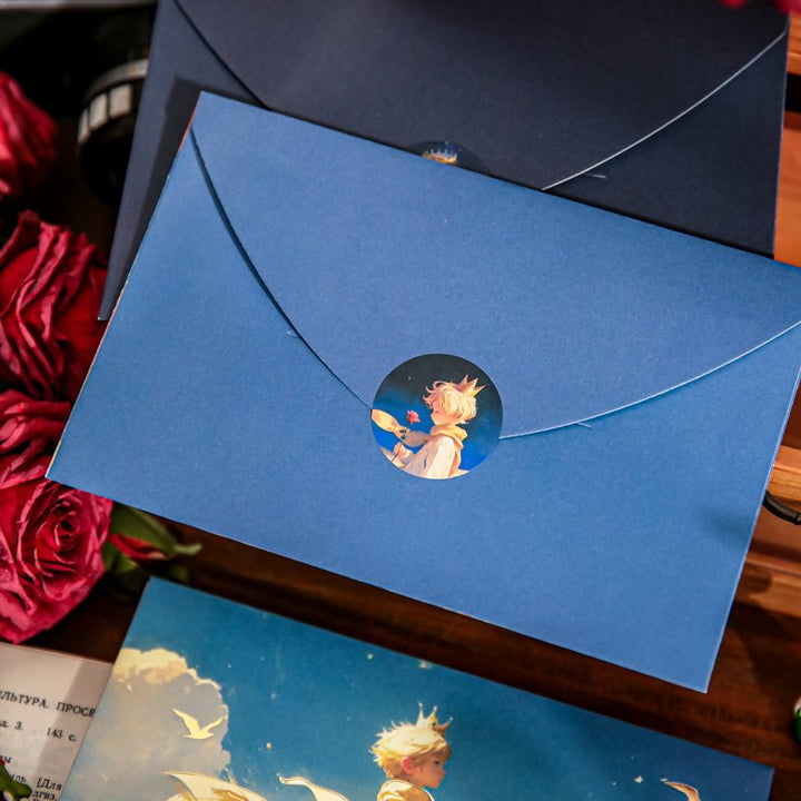 Little Universe Series Romantic Letter Set Luxurious Gold Foil Design