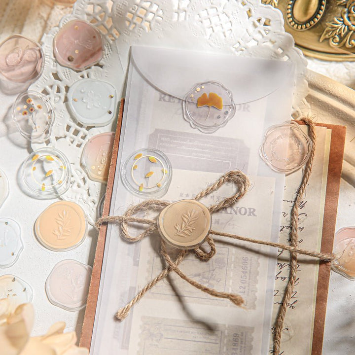 Luminous Starry 3D Transparent Stickers with Gold Foil