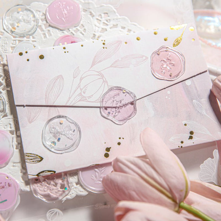 Luminous Starry Series 3D Epoxy Stickers Floral Butterfly Design