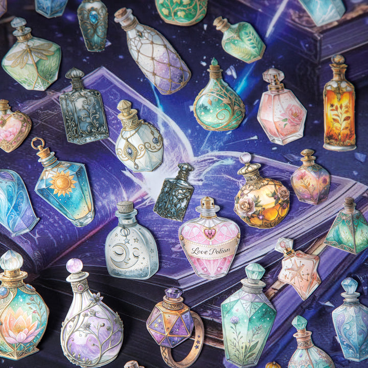 Magic Bottle Secret Language cute magic bottle stickers