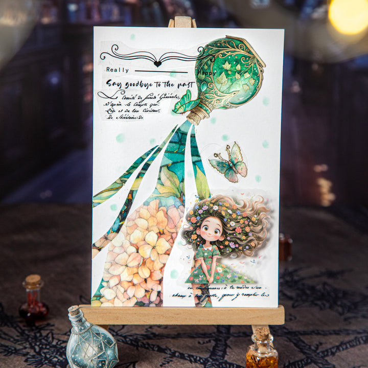 Magic Bottle Secret Language decorative writing paper stickers