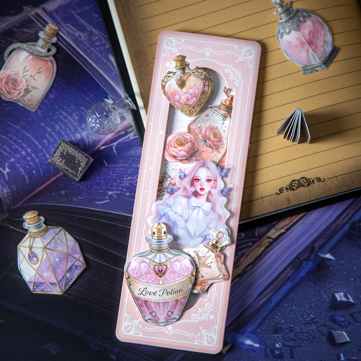 Magic Bottle Secret Language fantasy journal stickers