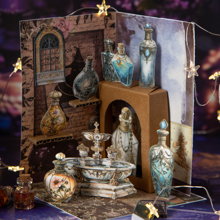 Magic Bottle Secret Language kawaii fantasy sticker pack