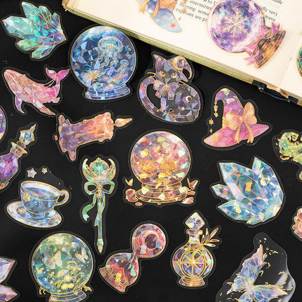 Magic Stickers Jinxiu Glass Series Journal Accessories for Magic Theme