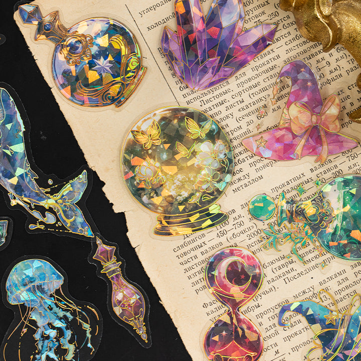 Magic Stickers Jinxiu Glass Series Magic Style Decorative Stickers