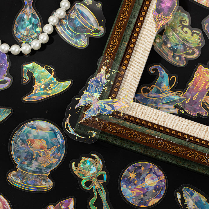 Magic Stickers Jinxiu Glass Series PET Fantasy Aesthetic Ephemera