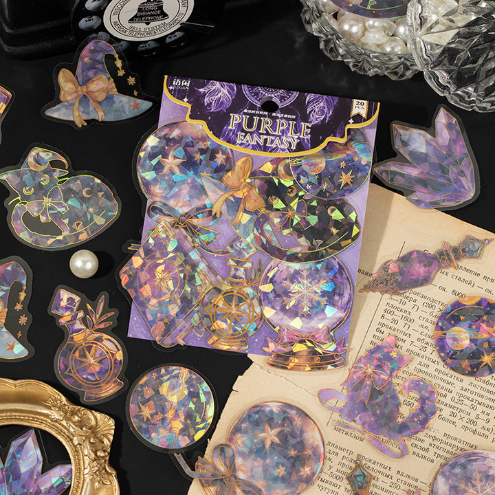 Magic Stickers Jinxiu Glass Series PET Gothic Aesthetic Stickers