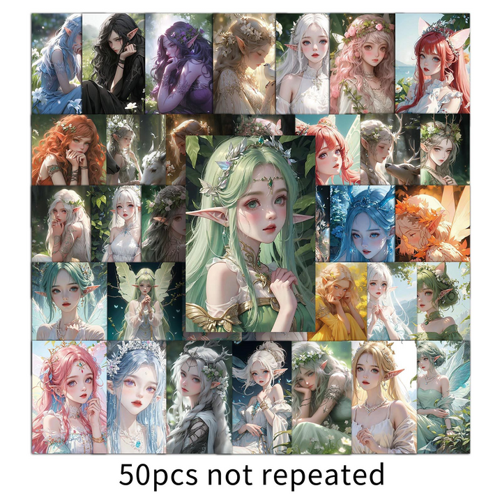 Magic Stickers PVC Cute Fantasy Girl
