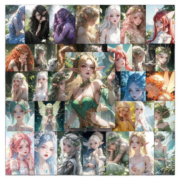 Magic Stickers PVC Fantasy Girl