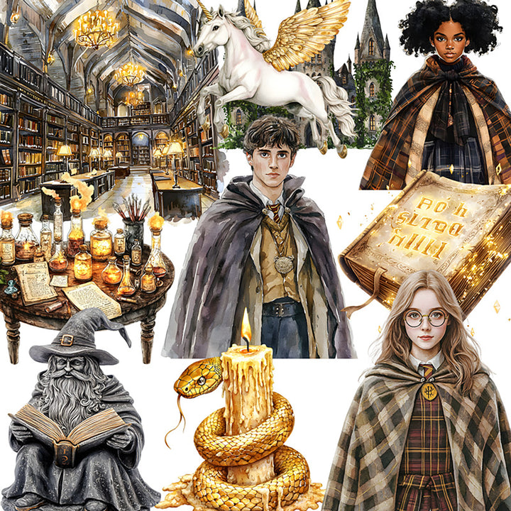 Magic Stickers Wizard School Series Junk Journal Essentials