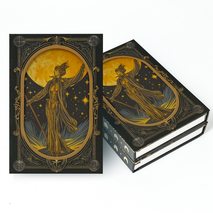 Magical Wand Under the Moon Hollow Design Planners Retro Theme Elegant Look