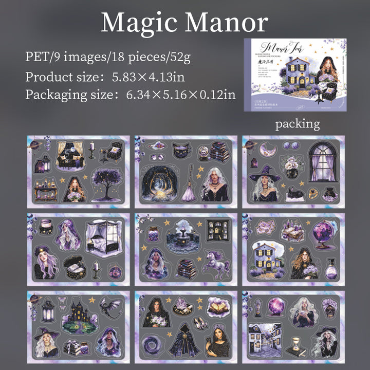 Manor Tour Magic Manor Gothic Journal Stickers
