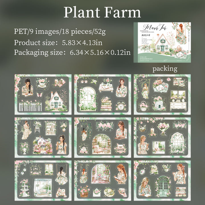 Manor Tour Plant Farm Nature Inspired Journal Stickers